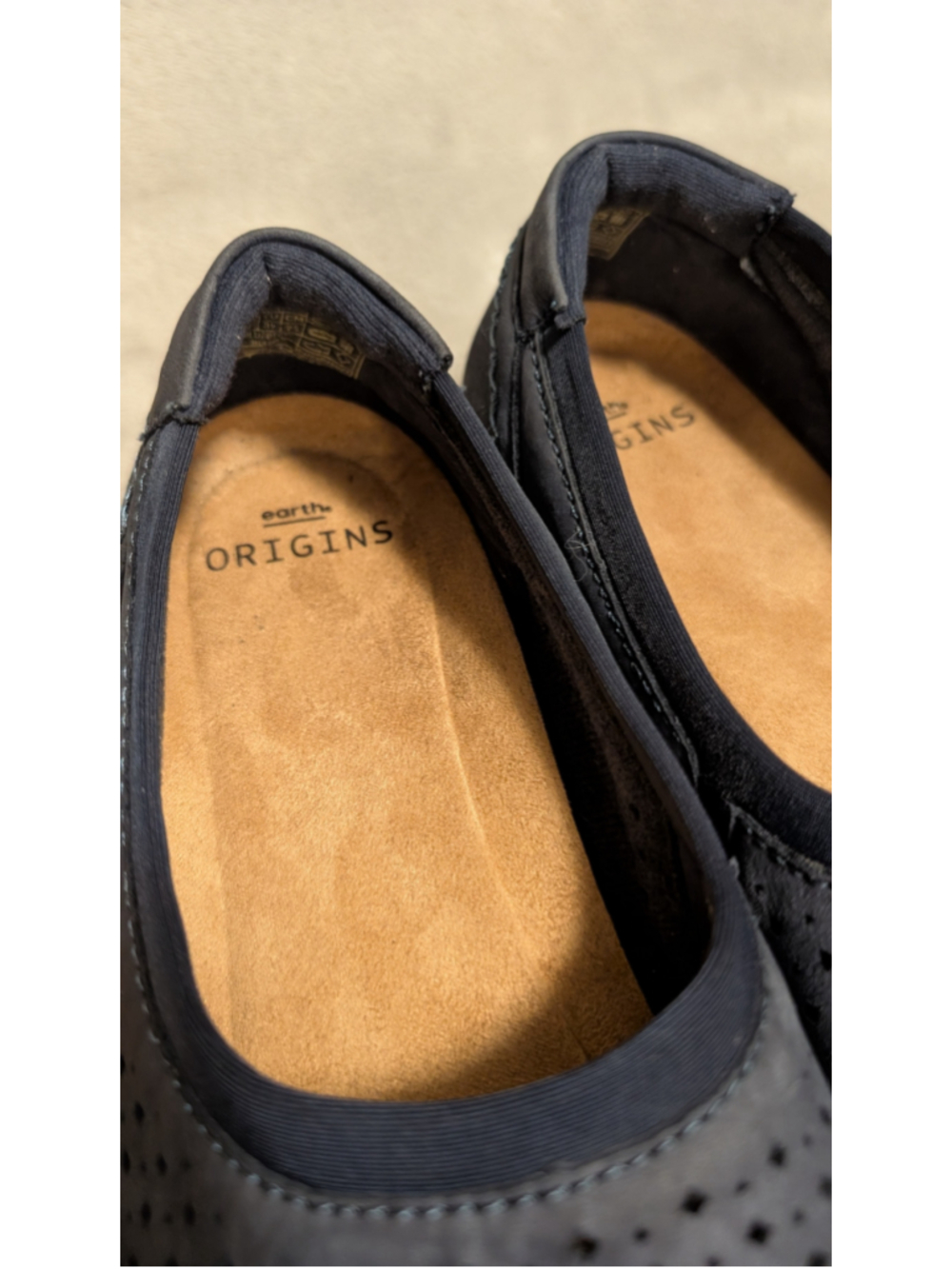 Earth Origins Women's Perforated Slip-On Flats, Blue and Beige US Size 8 CC08 - Picture 8 of 8